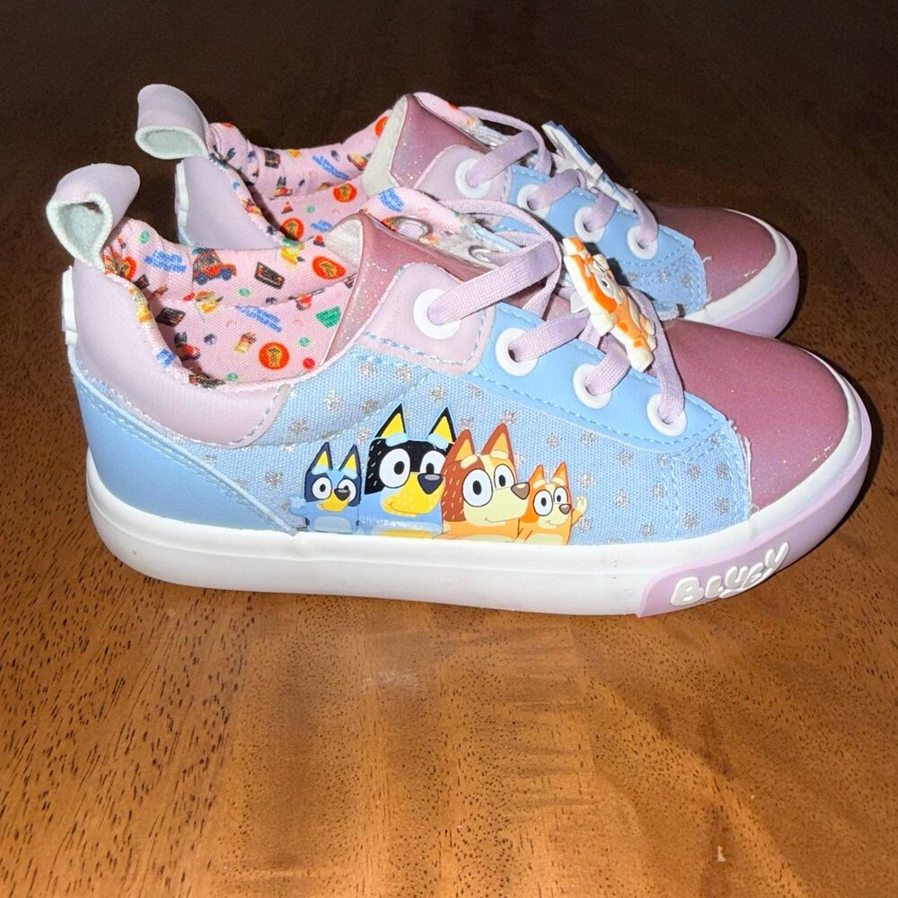 Bluey Toddler Girl Bluey & Bingo Slip-On Court Sneaker Sz. 11 New